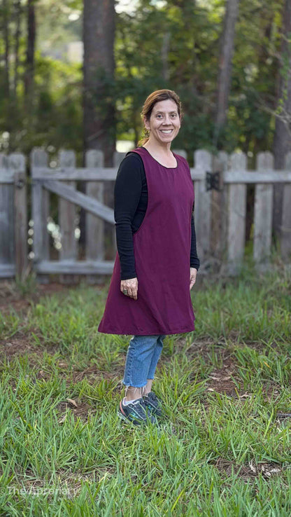 Just the Apron, Please - Simple Apron for Curvy Figures - No Pockets